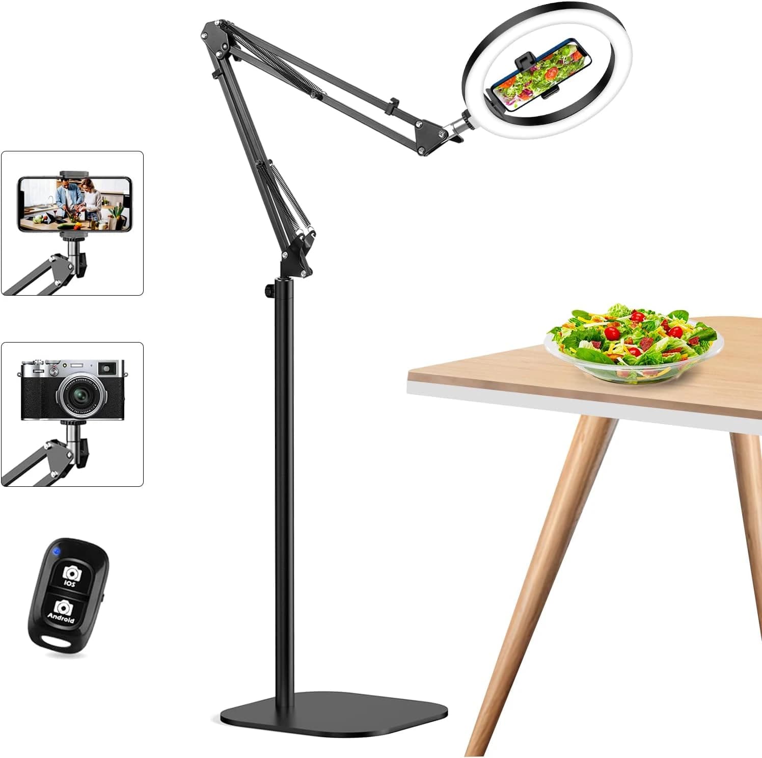 10" Ring Light with 70" Tripod Stand & Phone Holder
