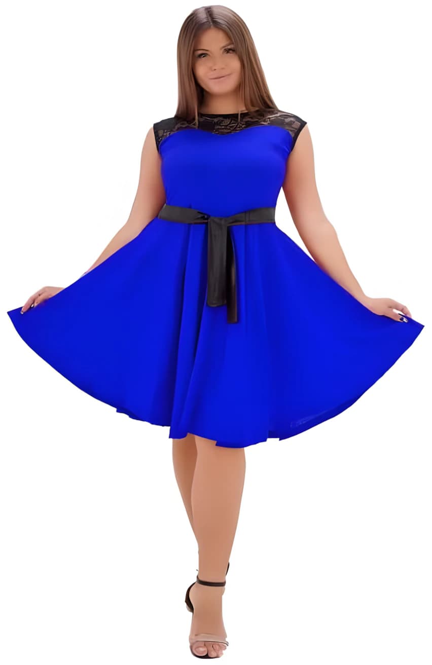 Women's Lace Bust Flare Dress