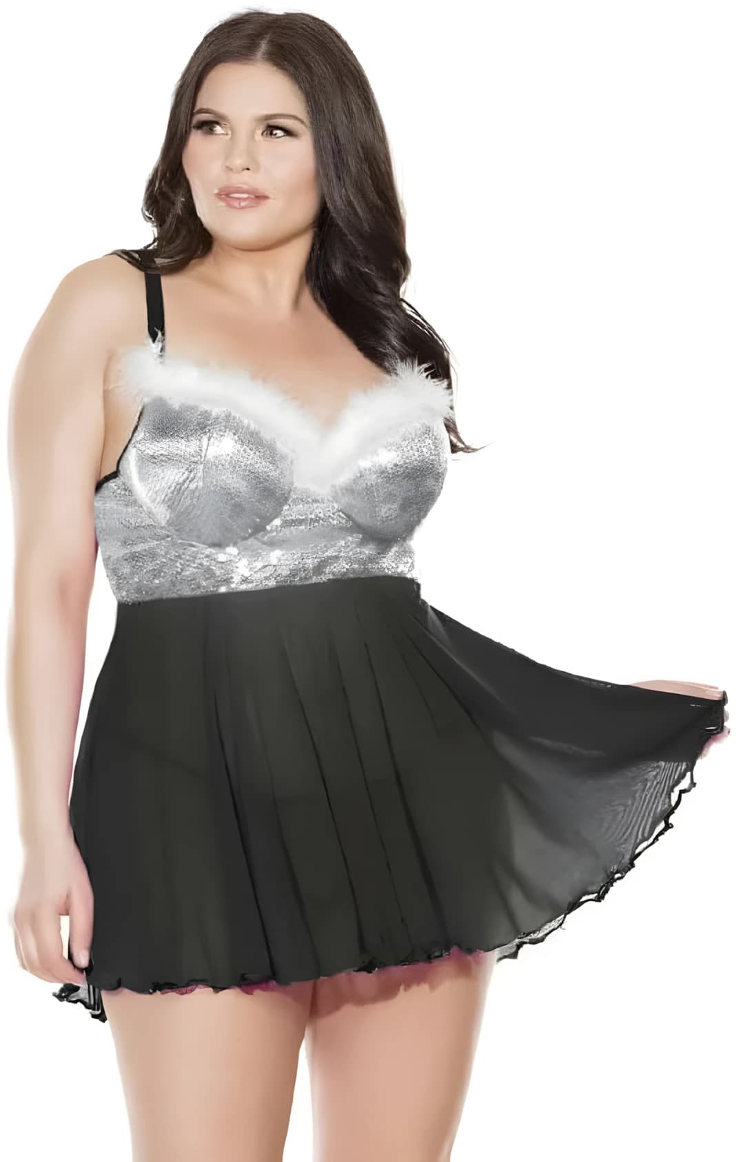 Sequin Babydoll Lingerie