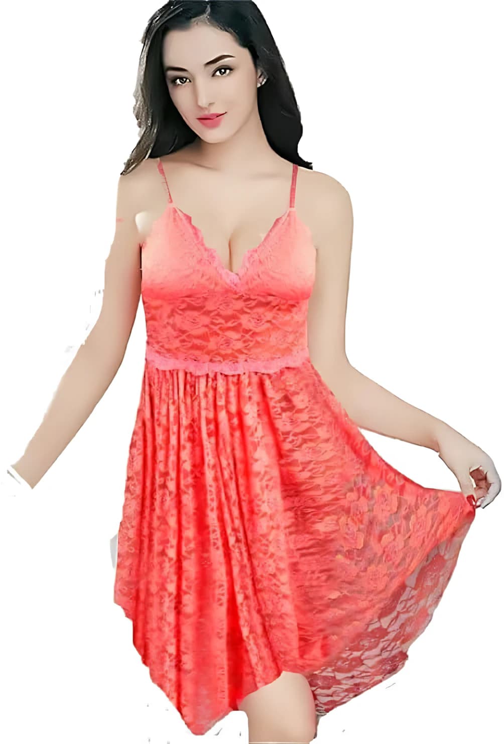 Lace Closure Babydoll Lingerie