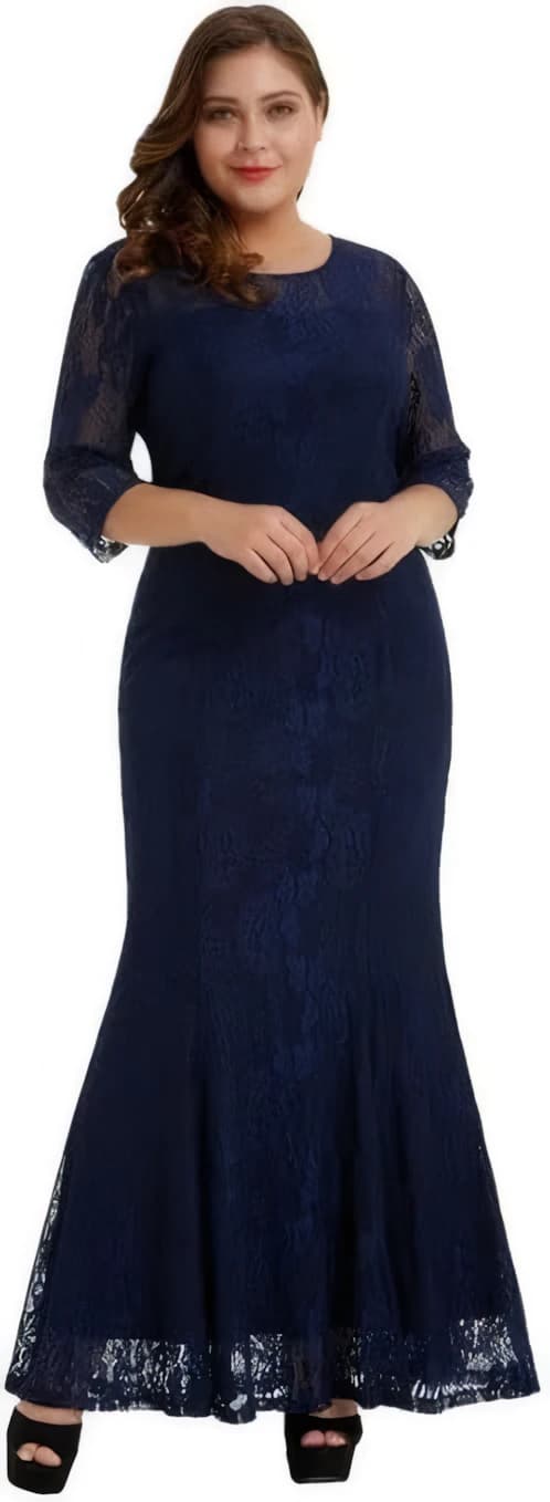 Women's Lace Lining Long Dress