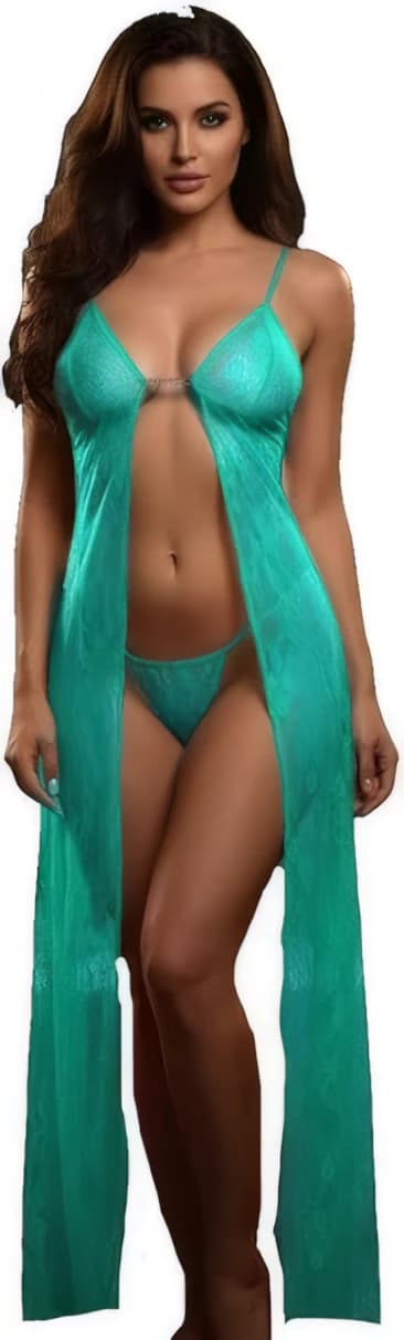 Womens Lace Long Nightgown