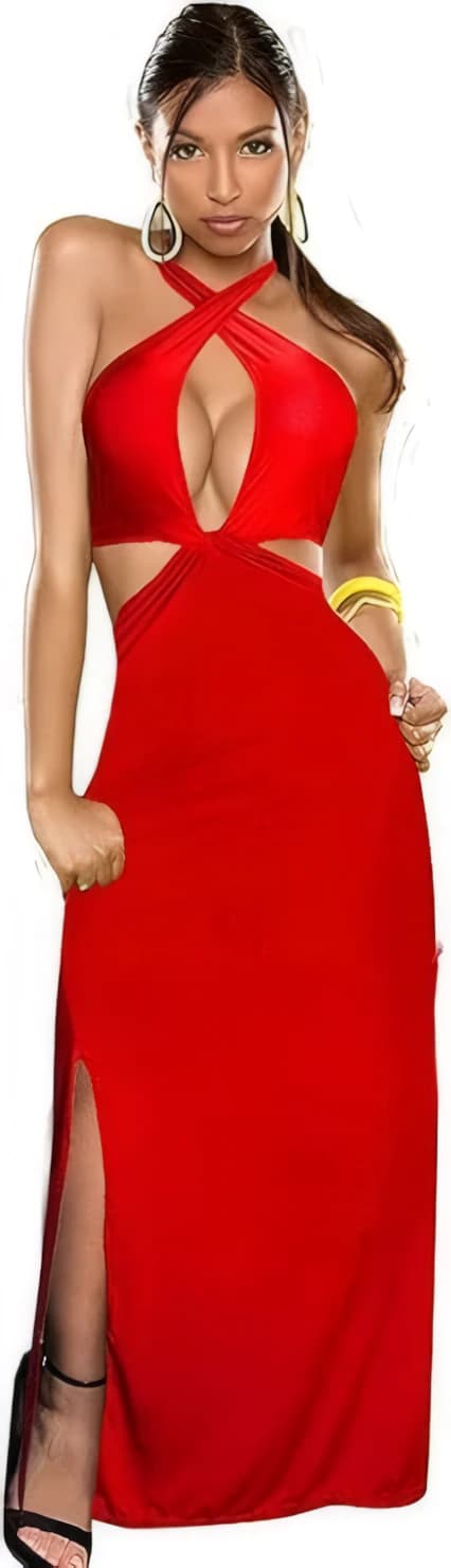 Lingerie Long Red Nightshirt