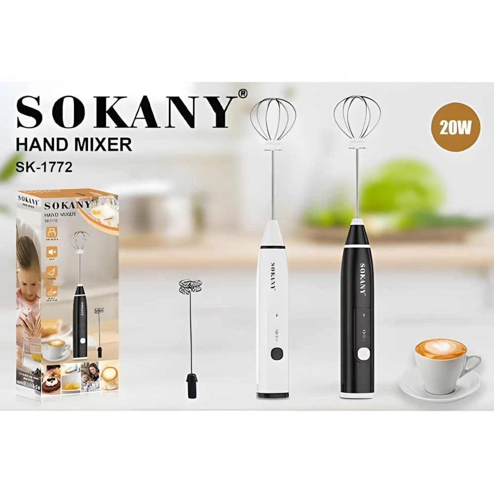 Sokany Recharge Nescafe Racket, Foam Maker- 1 Pcs