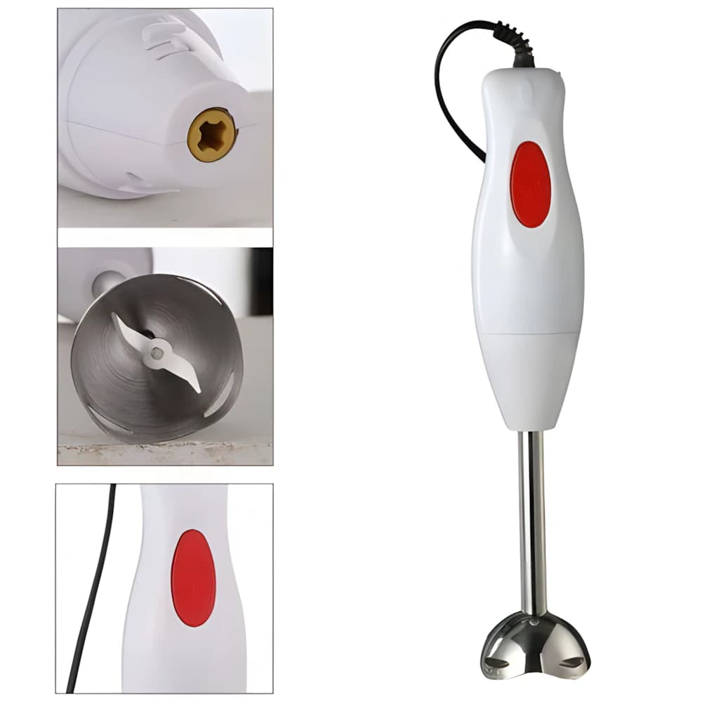 2-Speed Stainless Steel Hand Blender with Powerful DC Motor