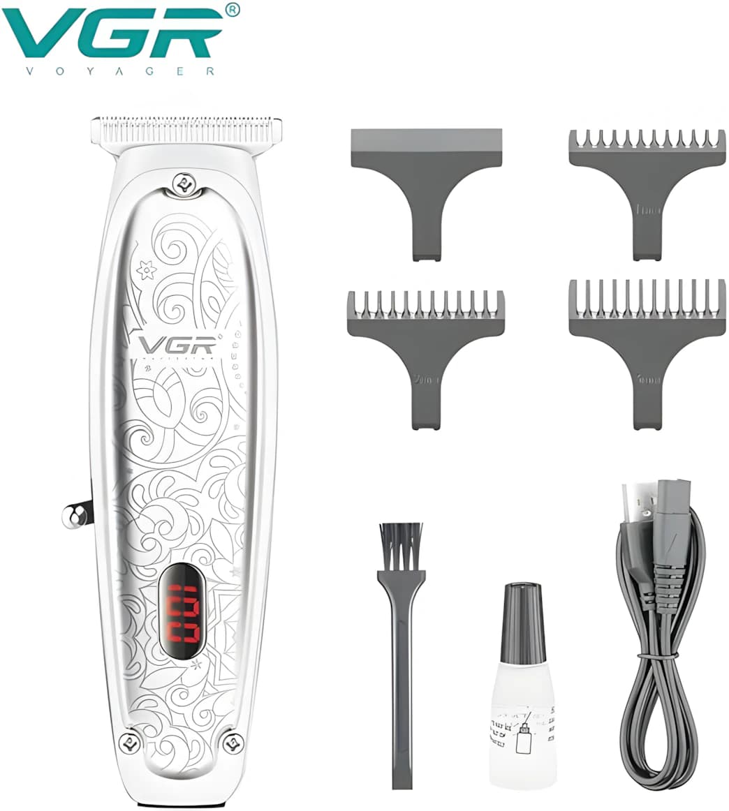 VGR V-061 Professional Hair Clipper with LED Display Working Time150 Minutes Hai
