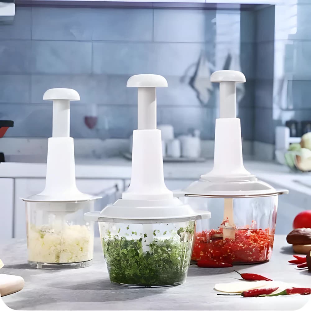 Manual Hand Pull Food Chopper Kitchen Garlic Vegetable