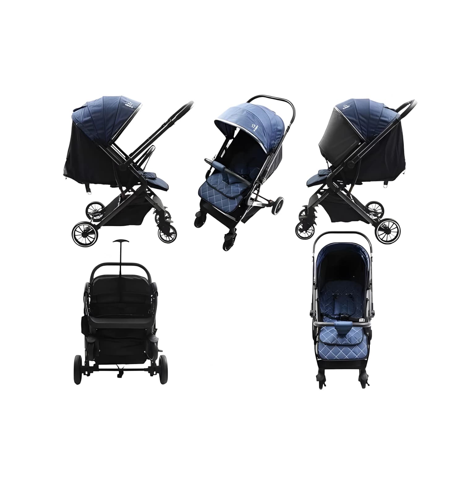 G baby x7 stroller for baby with flip handle navy blue