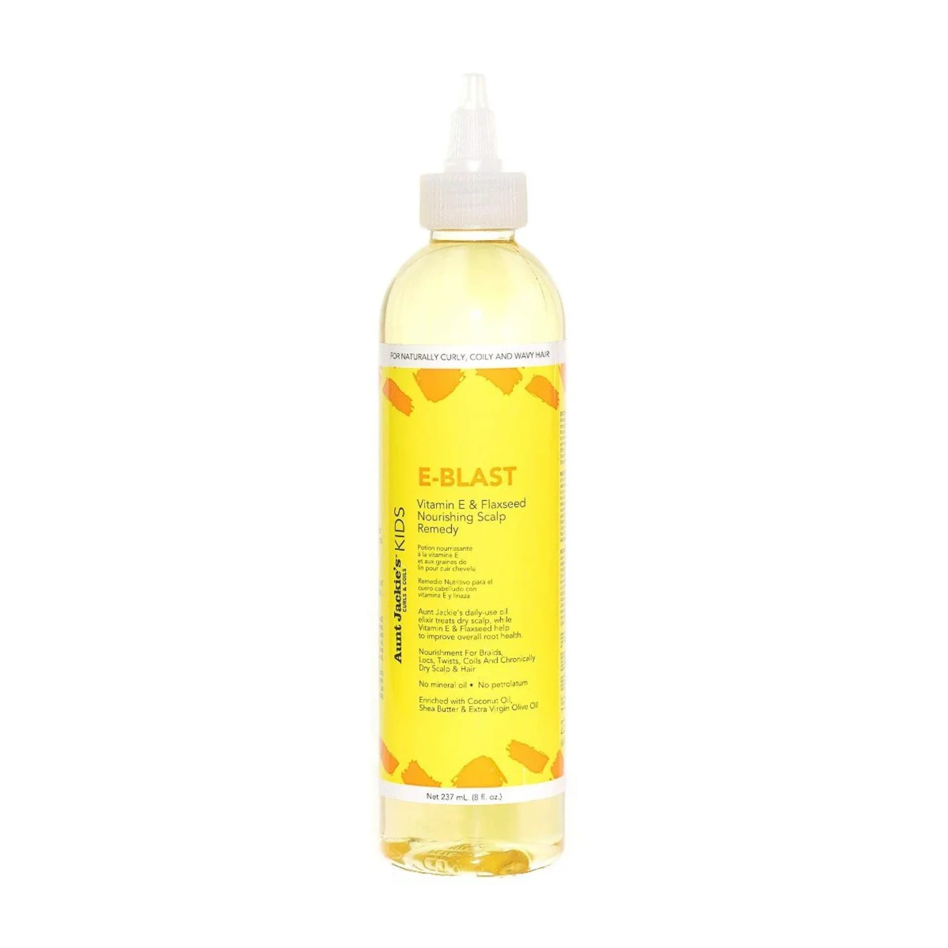 Aunt JackieS e-blast vitamin e & flaxseed nourishing scalp remedy 237ml.