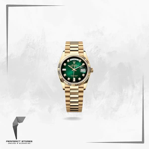 Rolex Day-Date 36 Green Dial Women - Master Copy
