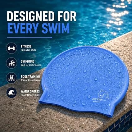 Silicone Textured Swim Cap
