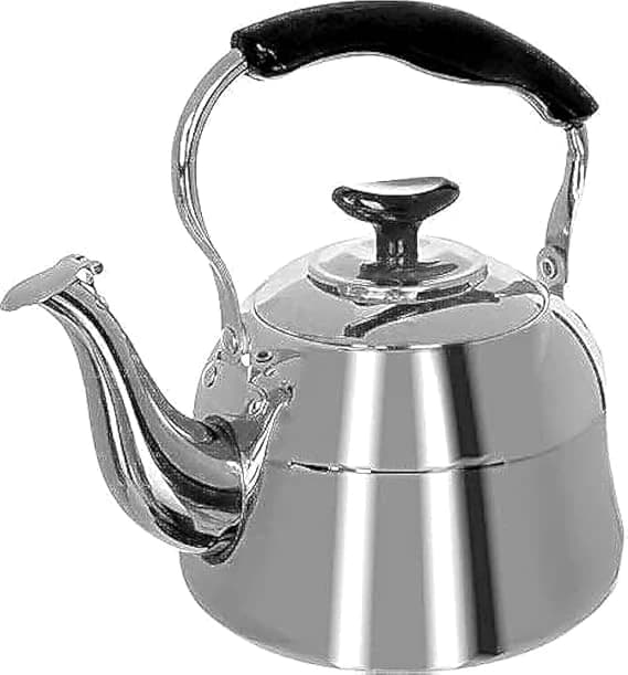 Stainless Teapot 2 L, Silver Black