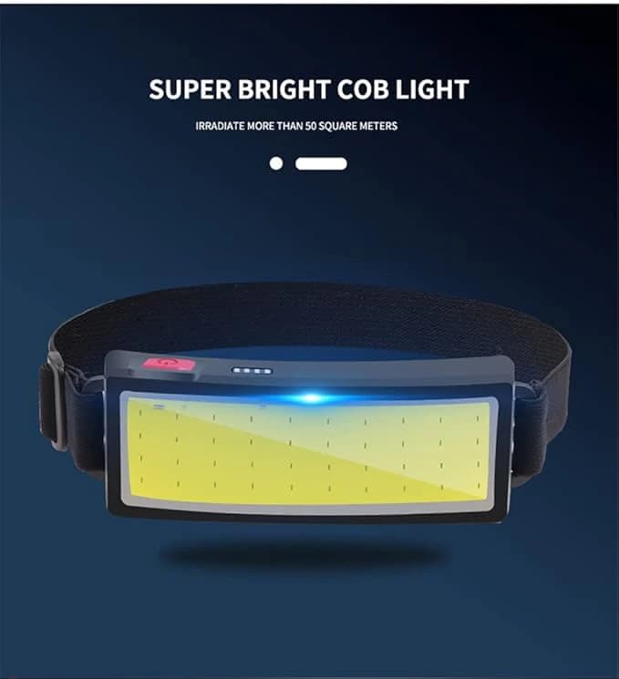 كشاف رأس LED COB قابل للشحن عبر USB من WINDFIRE بقوة 10000 لومن