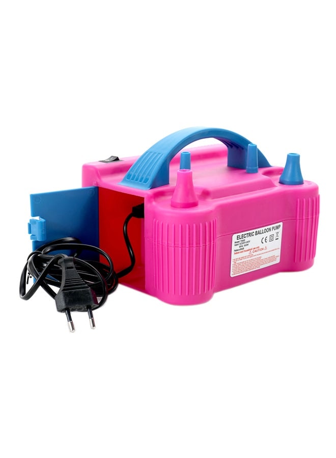 600 W Electric High Power Two Nozzle Air Blower Balloon Inflator Pump Multicolou