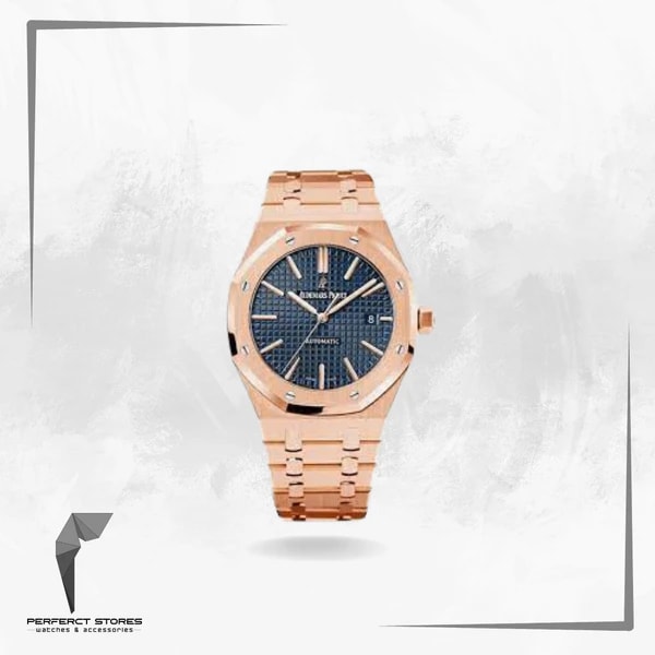 Audemars Piguet Royal Oak Rose Gold Blue Dial - Master Copy