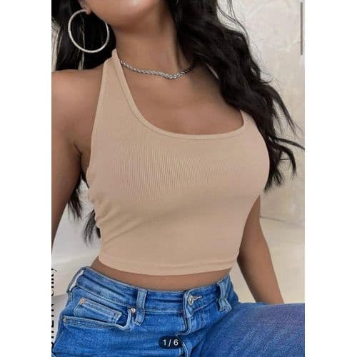 Martina Store Womens T-shirt Made Of Ribbed Cotton - Bagie