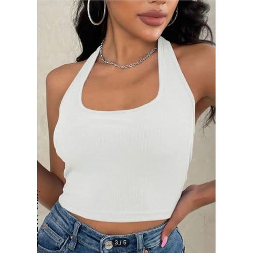 Martina Store Womens ribbed cotton T-shirt