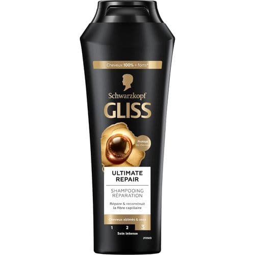 Gliss شامبو جليس ألتيميت ريبير بالكيراتين السائل وسيروم اللؤلؤ لاصلاح الشعر الجا