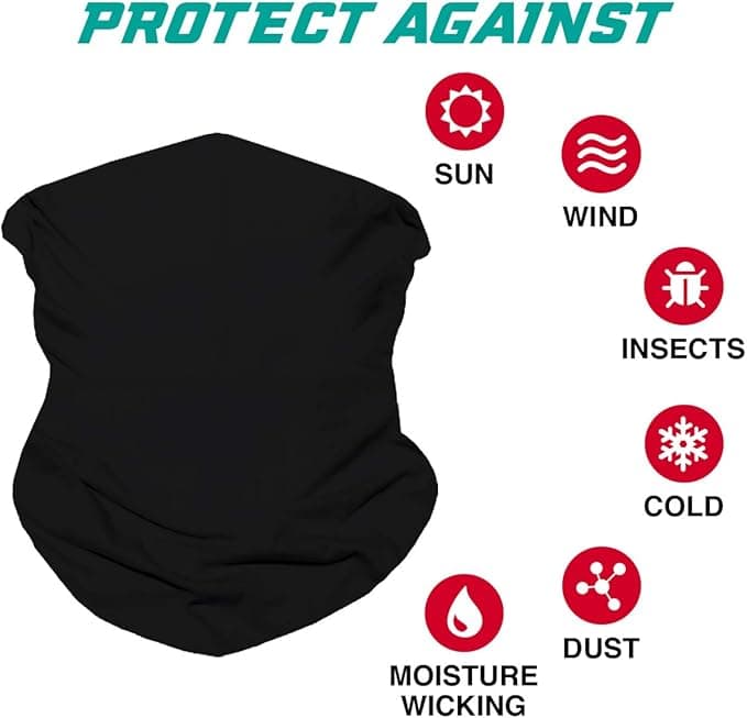 SoJourner Bags Neck Gaiter Face Mask Bandana 2 Pack - Neck Gators Face Coverin