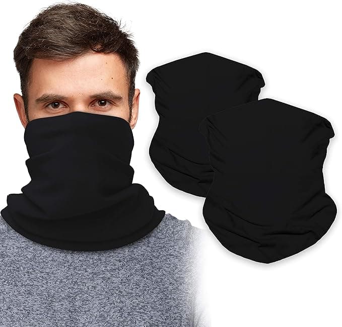 SoJourner Bags Neck Gaiter Face Mask Bandana 2 Pack - Neck Gators Face Coverin