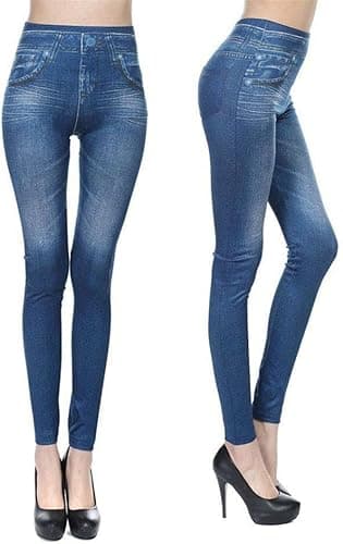 Legion Stretch Lycra Printed Jeans Free Of Pockets And Buttons And Stylish For F