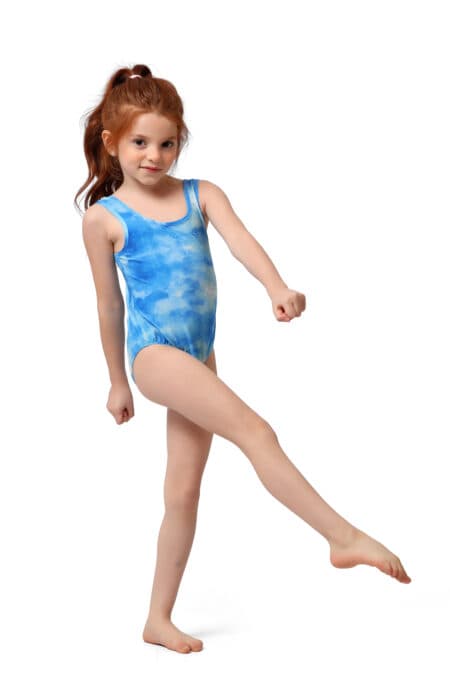 Slim Fit One-Piece Swimsuit Ocean Blue 0227-GR