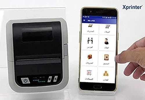 طابعة حرارية محمولة لطباعة الفواتير مقاس 80 متر وطباعة الباركود من Xpinter Xp-P3