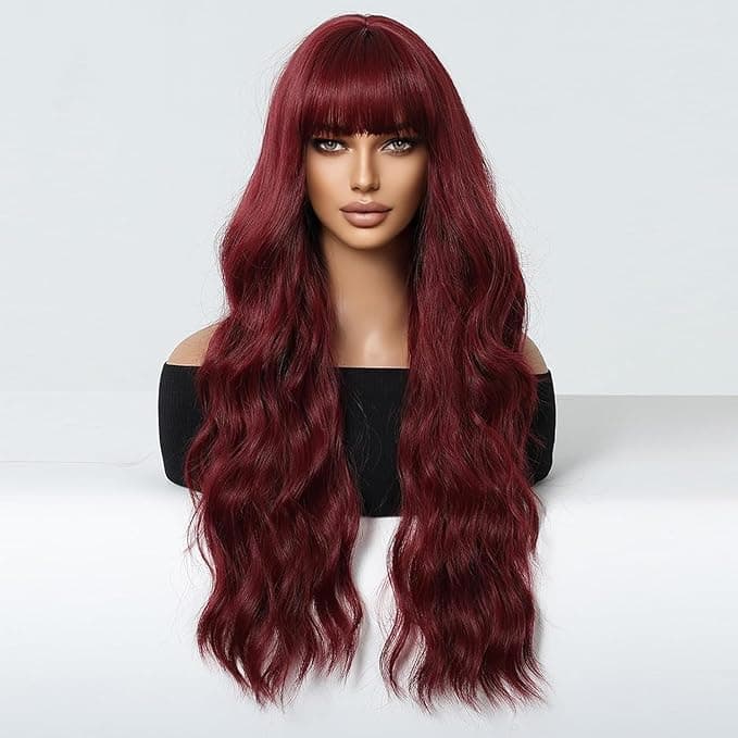 Womens wig, heat resistant fiber hair, daily looks, solves combat hair problems,