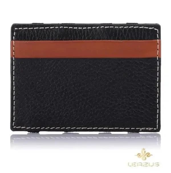 Leather wallet - magic black