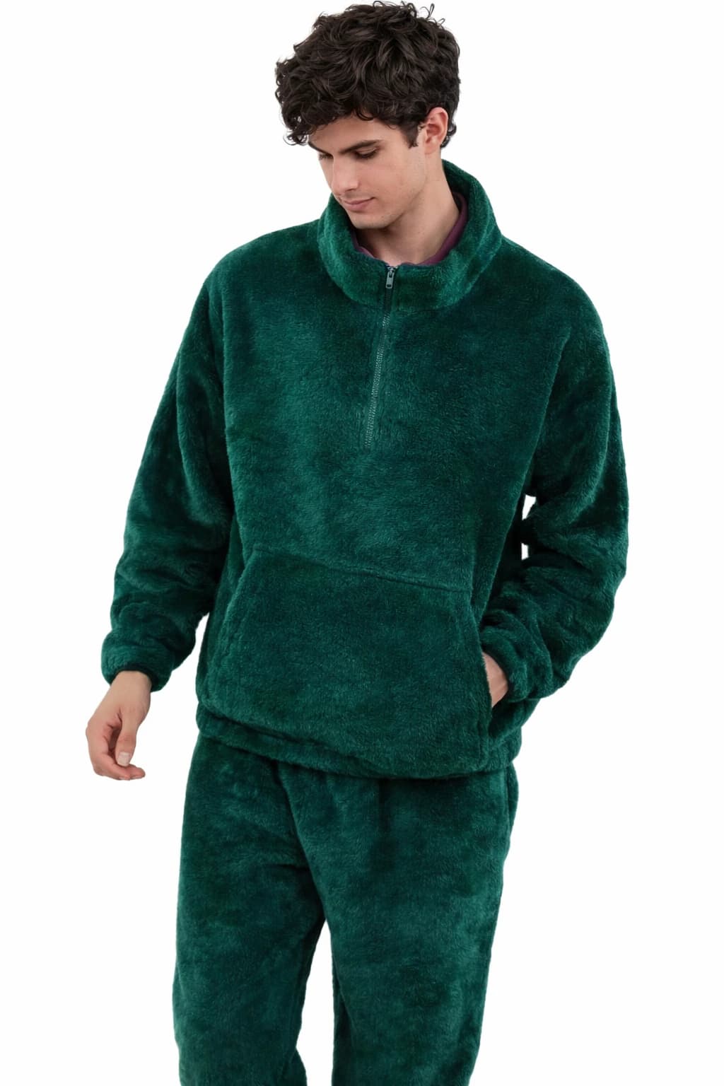 Mens Fur Pajama 2 Piece