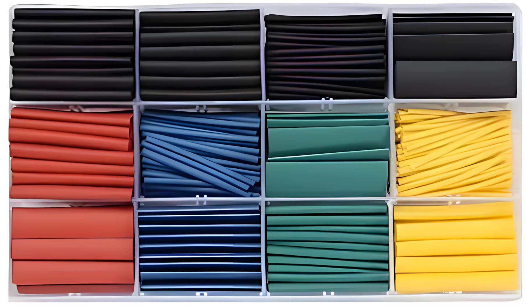 Heat Insulation Shrinkable Tube Assortment Electronic Polyolefin Wrap Wire Cable