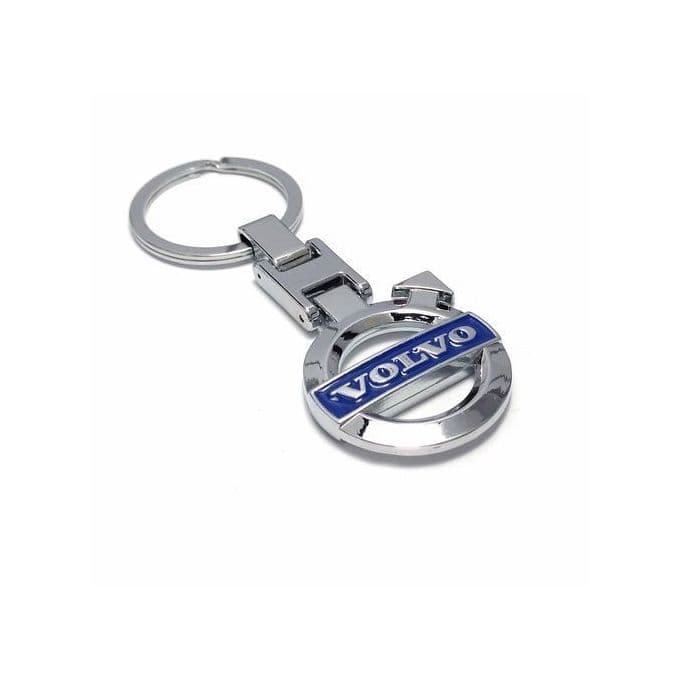 Brilliance Benz Key Chain - Silver & Red