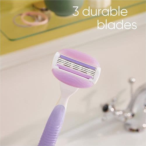 Gillette Venus Breeze Womens Replacement Razor Blades With Shave Gel Bars 4 PCS