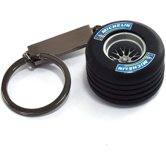 key chain of keys can attached with race car tire Item No 571 - 1