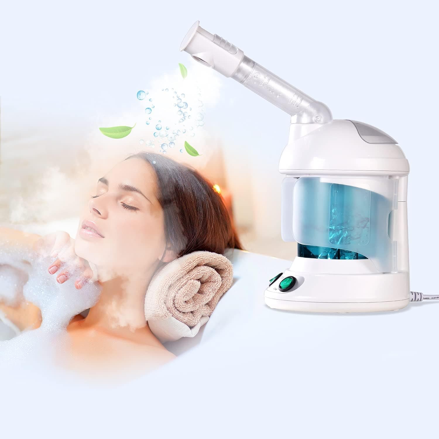 DYB Mini Face Steamer, Ozone Table Top Spa Facial Steamer, Hydrating, Cleansing