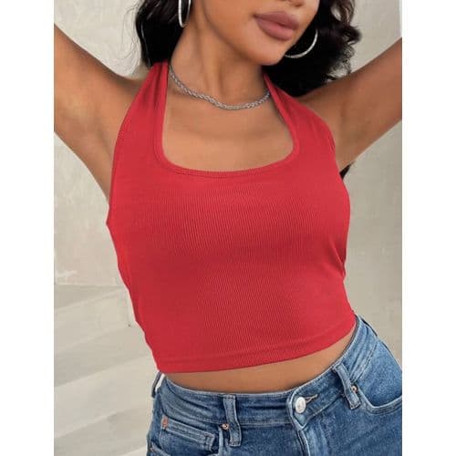 تي شيرت نسائي من القطن المضلع من متجر مارتينا