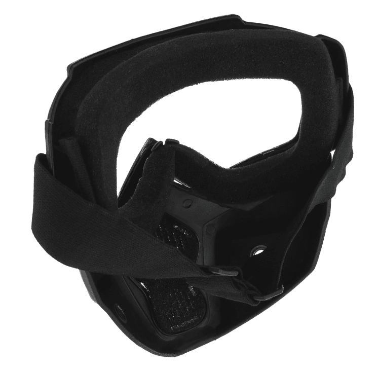 Beon motorcycle face mask clear glass