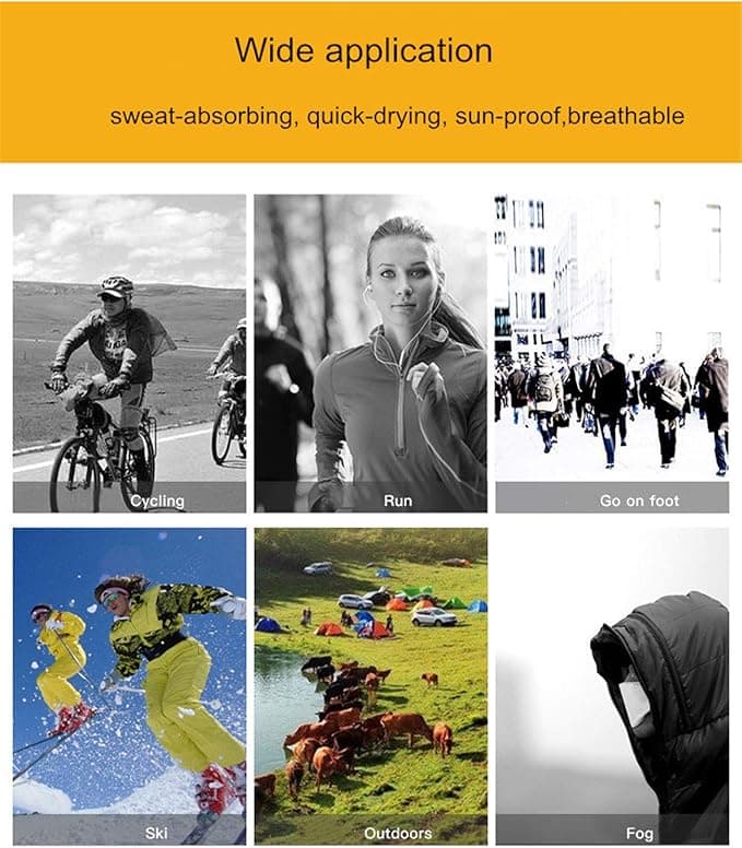Baonmy Cycling Scarf UV Dust Protection Face Cover Breathable Elastic Camo Neck