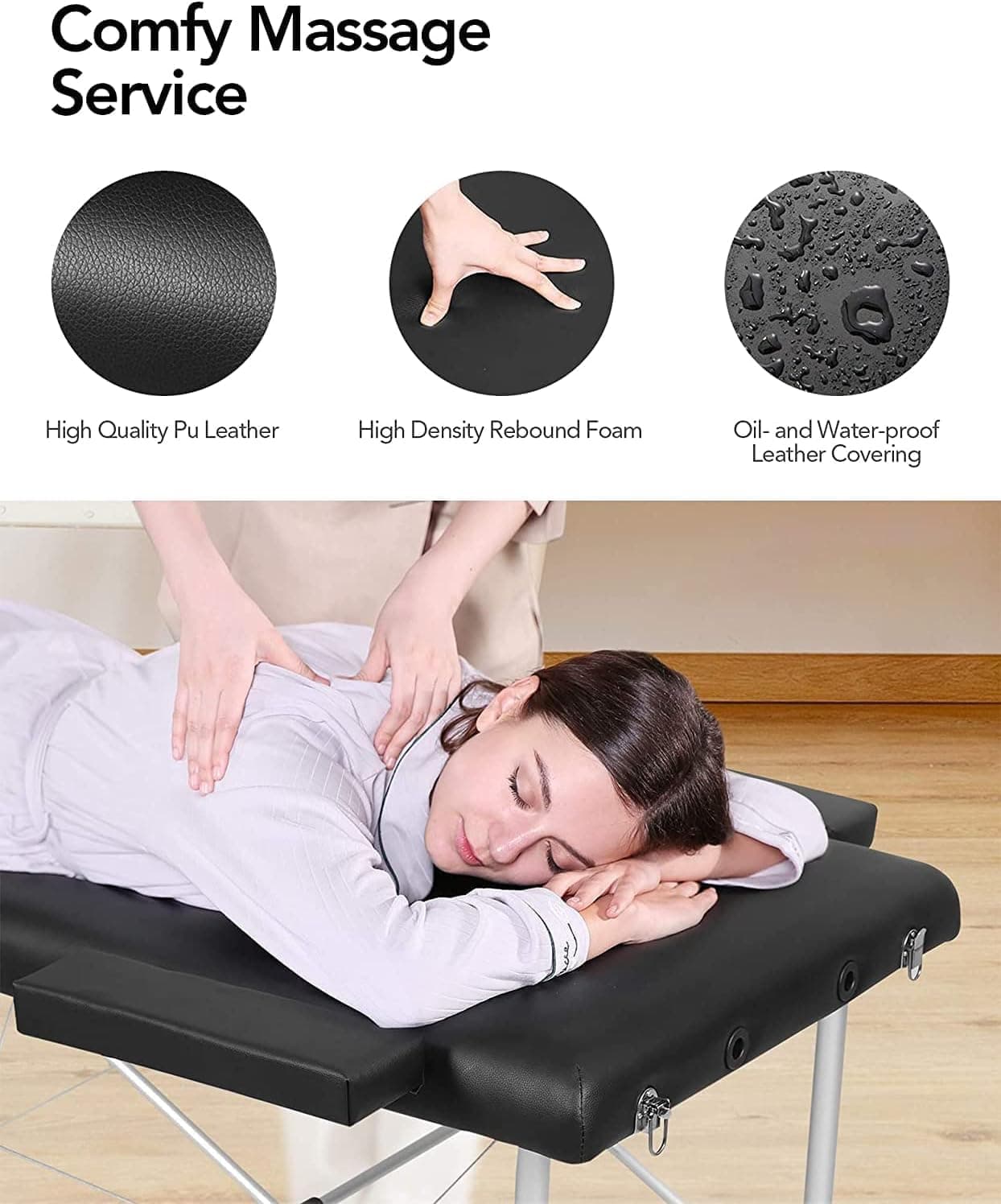 Portable Massage Bed Lash Bed Facial Table SPA Beds Height Adjustable Salon Tatt