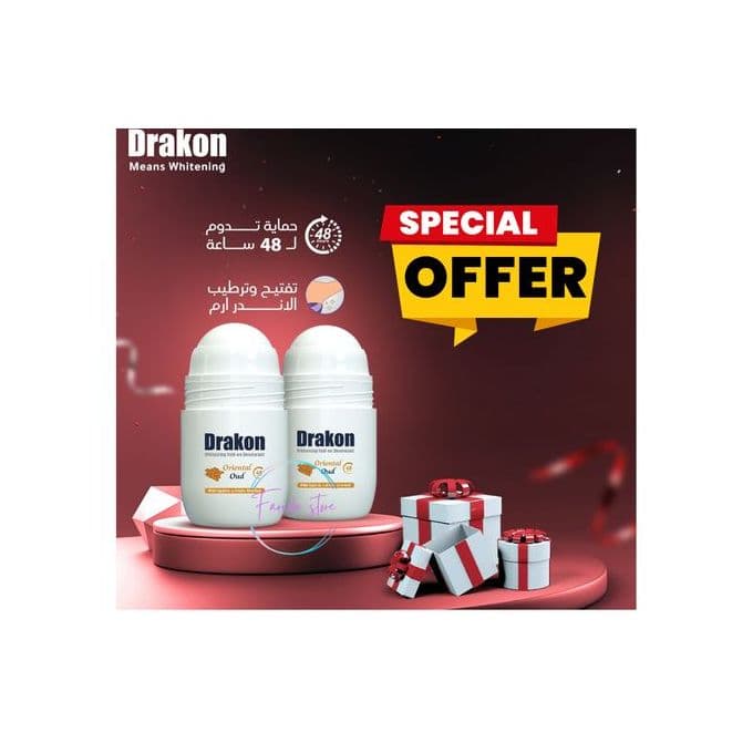 Drakon 11 دراكون رول اون برائحة العود الشرقى مزيل عرق ومفتح للون البشرة 50 ملى