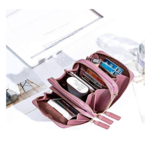 Best Selling Trendy Crossbody Bag 3 Zippers Camel