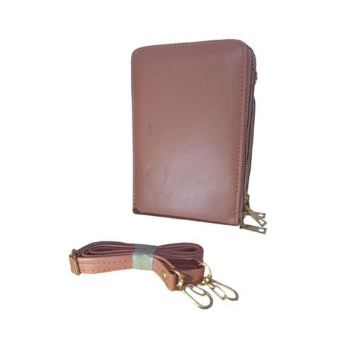 Best Selling Trendy Crossbody Bag 3 Zippers Camel