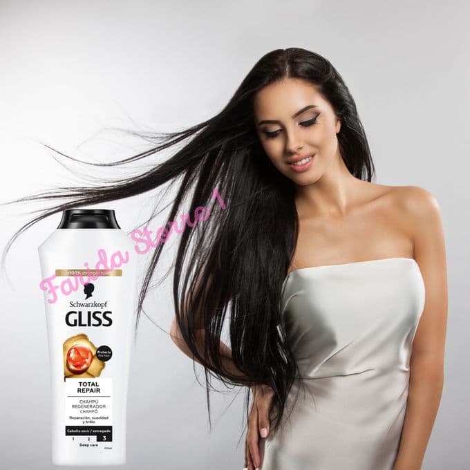 Gliss شامبو جليس للإصلاح الكامل عناية عميقة ولمعان للشعر الجاف والتالف - 400 مل