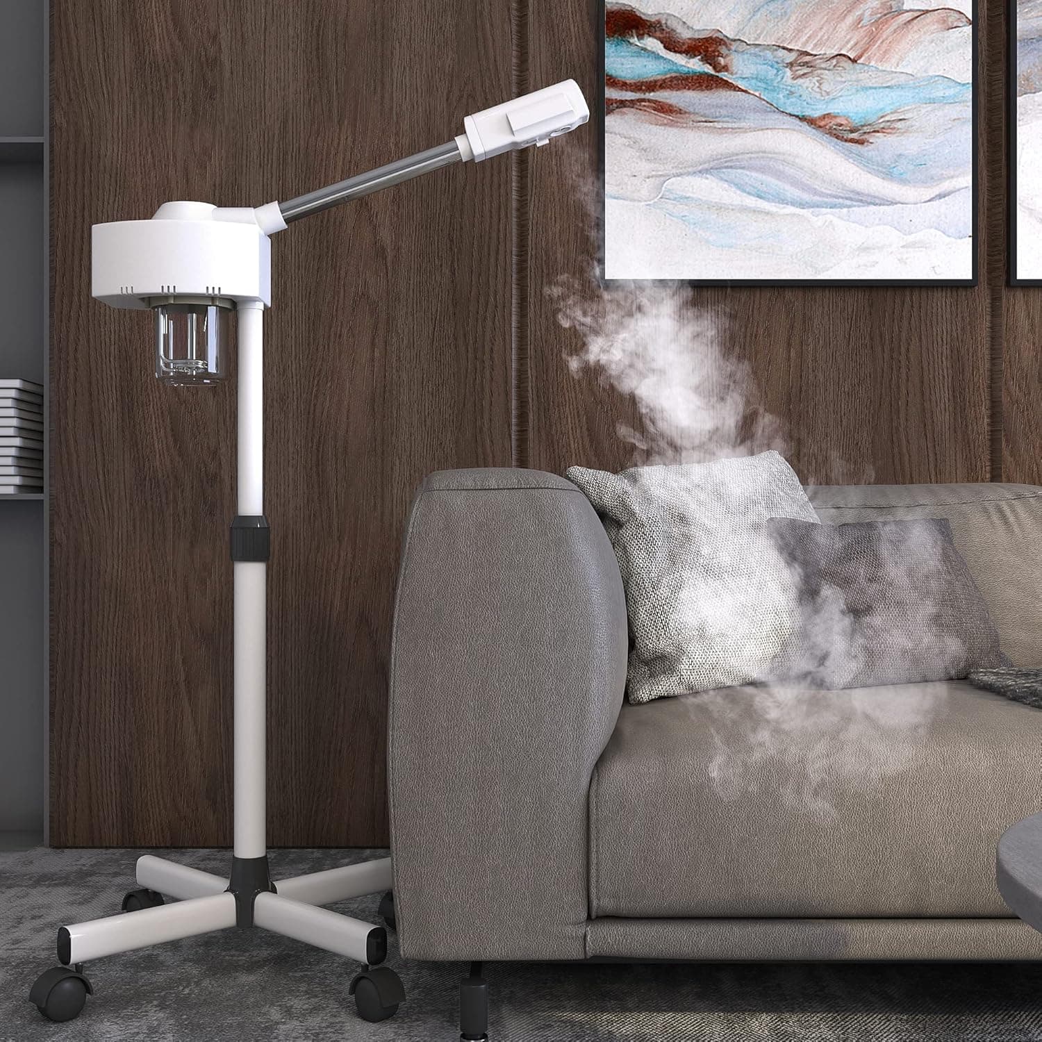 Loxey Professional Facial Steamer, Face Steamer with Adjustable Nozzle and Stron