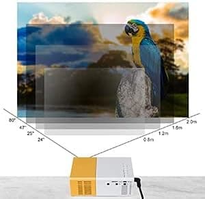 V88R 400 Lumens Full HD Native 1080P Led Projector,Short Throw, Remote, 20-60 In
