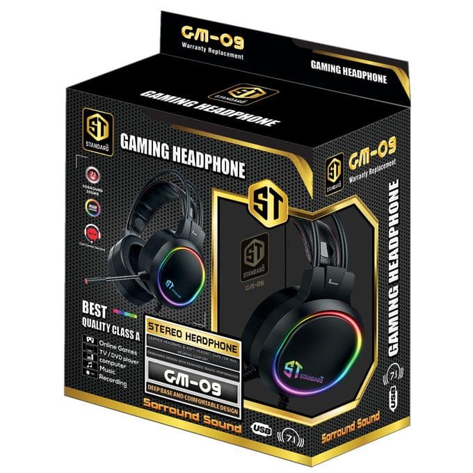 Standard GM-09 Gaming Headphone - Black