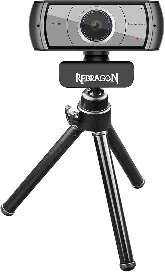 Redragon - GW900 Apex - 1080P-30FPS - Auto Focus Webcam - Built-in Dual Micropho