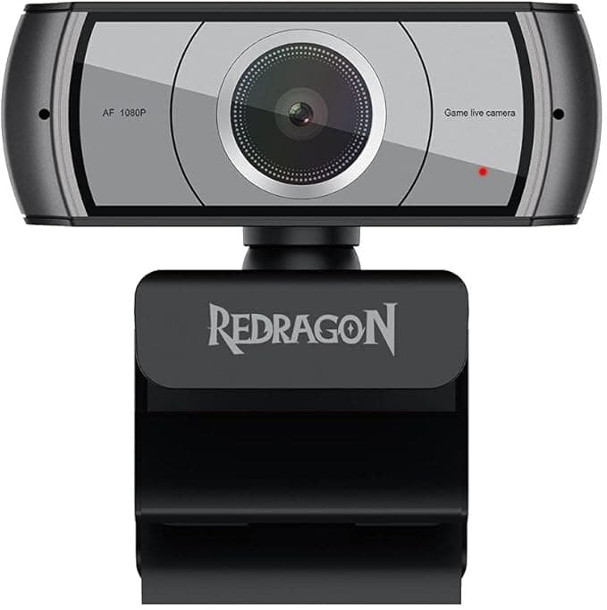 Redragon - GW900 Apex - 1080P-30FPS - Auto Focus Webcam - Built-in Dual Micropho