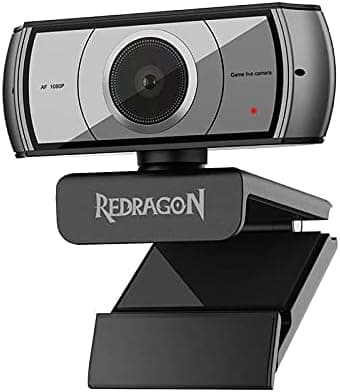 Redragon - GW900 Apex - 1080P-30FPS - Auto Focus Webcam - Built-in Dual Micropho