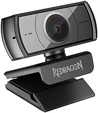 Redragon - GW900 Apex - 1080P-30FPS - Auto Focus Webcam - Built-in Dual Micropho